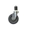 Bk Resources 5-inch Gray Rubber Stem Casters, Top Lock Brake, 250lb Capacity, 4PK 5SBR-RA-GR-PS4 - alternate 9